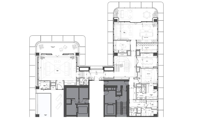 Rosewood Residences 4 Bedroom Apartment Floor Plan